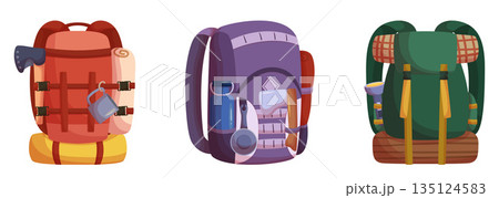 Travel Backpacks, Durable, Lightweight, Equipped With Ample Compartments For Carrying Essentials While Traveling 135124583