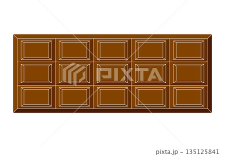 板チョコレートのイラスト 板チョコレートのイラスト 135125841
