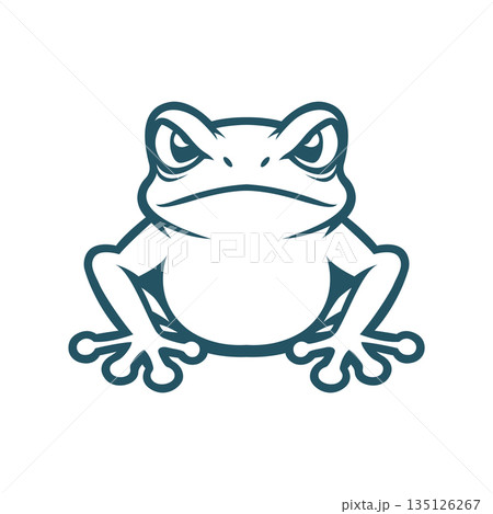 frog mascot logo vector design template modern style frog mascot logo vector design template modern style 135126267