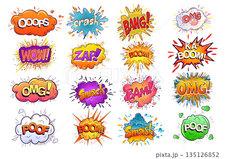 Comic Speech Bubbles 135126852