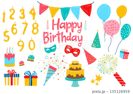 Happy Birthday Set Happy Birthday Set 135126959