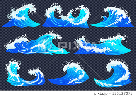 Water Waves Set Water Waves Set 135127073