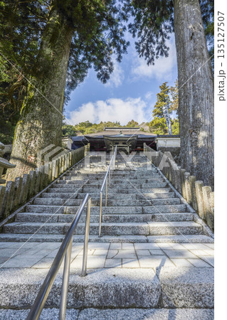 朝熊岳金剛證寺(1月)　摩尼殿(本堂)への石段 135127507