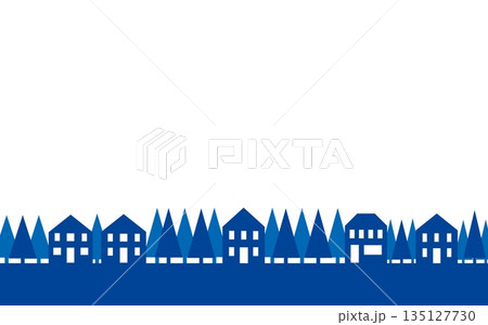 街並み　家　樹木 135127730