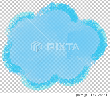 Watercolor style blue hand-painted texture material 135128331