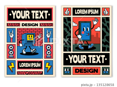 Retro poster design - 90s style 5 135128658