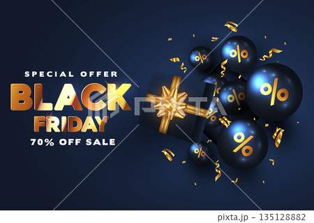 Black Friday sale background 3 135128882