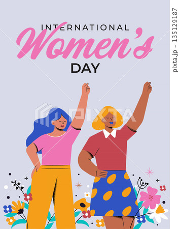 Flat Modern design Illustration of Womens day 8 Flat Modern design Illustration of Womens day 8 135129187