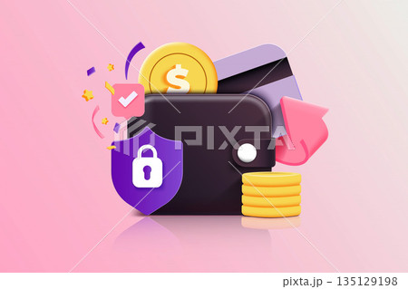 Modern 3d illustration of Finance 135129198