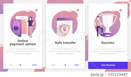 Flat Design Oneboarding Concepts 2 Flat Design Oneboarding Concepts 2 135129487