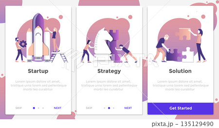 Flat Design Oneboarding Concepts 5 135129490