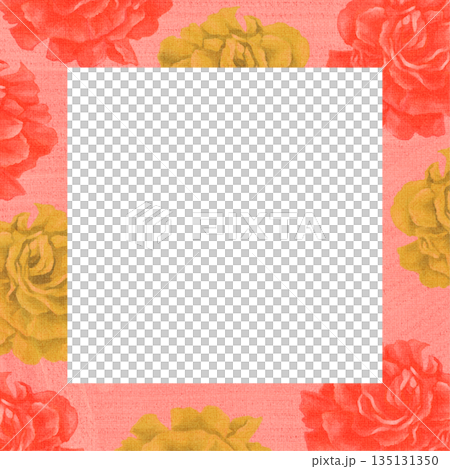 Oil painting carnation square frame Oil painting carnation square frame 135131350