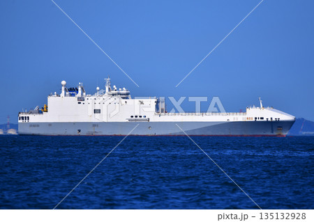 横須賀沖の米軍特殊作戦支援母船「オーシャン・トレーダー（MV Ocean Trader）」 135132928