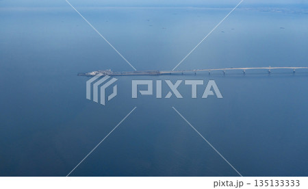 上空から見た海ほたるPA 上空から見た海ほたるPA 135133333