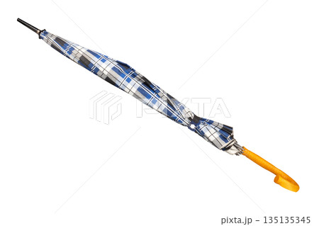 close umbrella isolated on white background 135135345