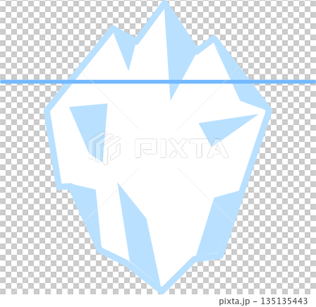 潛意識冰山圖標插圖 135135443