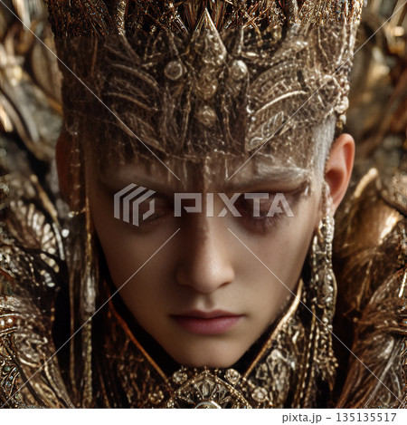 神聖な王冠を持つ古代ファンタジーの支配者 135135517