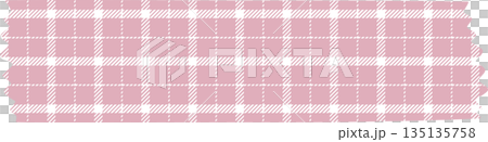 Cute Pink and White Checkered Gingham Washi Tape Illustration for Valentine's Day and DIY Crafts Cute Pink and White Checkered Gingham Washi Tape Illustration for Valentine's Day and DIY Crafts 135135758