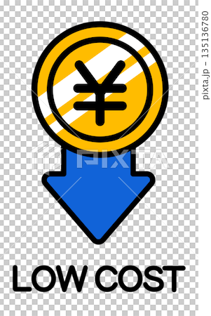 低成本圖示。 低成本圖示。 135136780