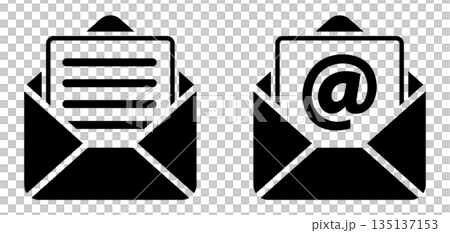 電子郵件的簡單圖示。 135137153
