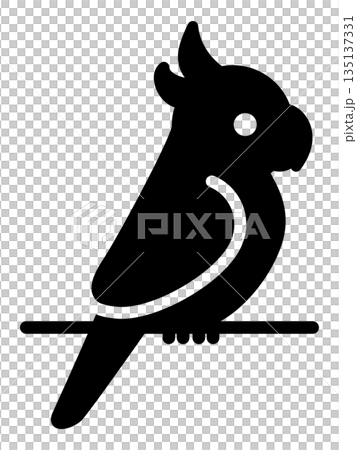 玄鳳鸚鵡的簡單圖示。 玄鳳鸚鵡的簡單圖示。 135137331