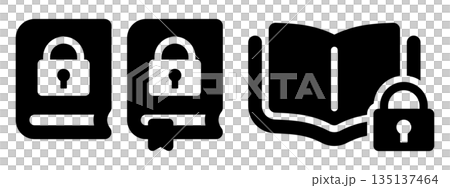 本とカギのアイコン 135137464