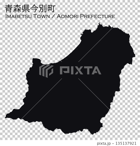 Illustration material: Map of Japan, Aomori Prefecture, Imabetsu Town Vector Illustration Map Illustration material: Map of Japan, Aomori Prefecture, Imabetsu Town Vector Illustration Map 135137921