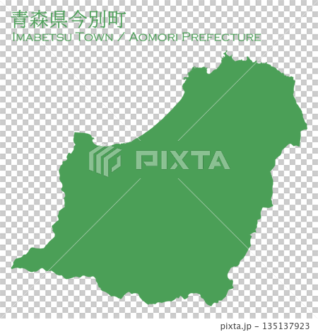 イラスト素材:日本地図 青森県今別町ベクターイラストマップ イラスト素材:日本地図 青森県今別町ベクターイラストマップ 135137923