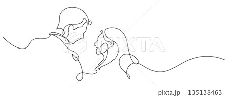 couple dating one line drawing continuous rear view romance couple dating one line drawing continuous rear view romance 135138463