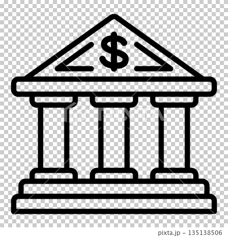 銀行圖標。 135138506