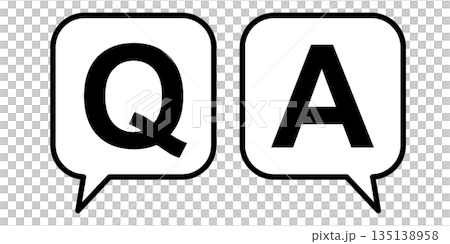 Q&Aの角丸四角の吹き出し 135138958