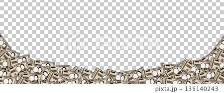 Background image of the 10,000 yen bill. New 10,000 yen bill. Paper money. 135140243