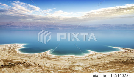 Dead sea in Israel 135140289