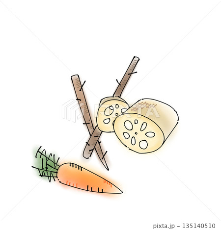 根野菜3点セット＿人参・ごぼう・レンコン 135140510