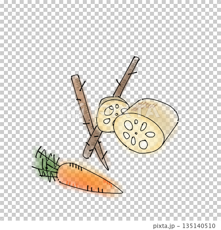 根野菜3点セット＿人参・ごぼう・レンコン 135140510