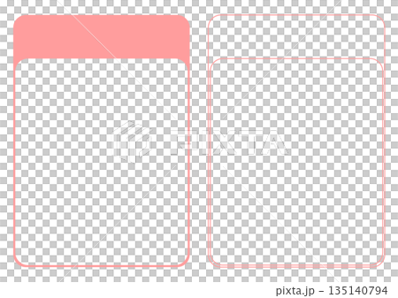 Cute pink index frame set for memos, announcements, banners, and headings Cute pink index frame set for memos, announcements, banners, and headings 135140794