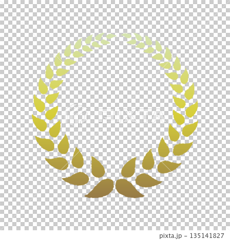 插畫素材_黃色漸層米粒框 插畫素材_黃色漸層米粒框 135141827