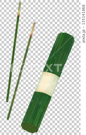 Incense stick illustration set Incense stick illustration set 135141868