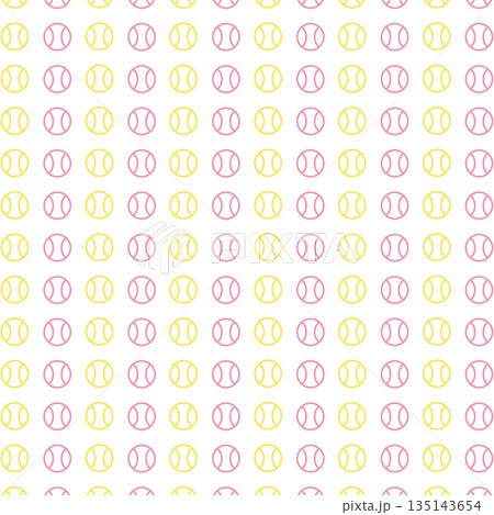 黄桃の野球の背景素材 黄桃の野球の背景素材 135143654