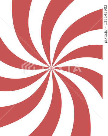 臙脂色と白の放射線のうねり 135143982
