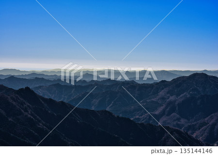 UFOラインから見る四国山脈 UFOラインから見る四国山脈 135144146
