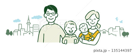 家族　ファミリー　街 135144397