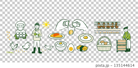 養鶏農家　セット 135144614