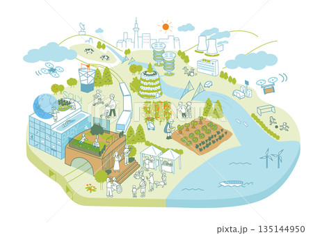 スマートシティ　こども政策　スマート農業　 135144950