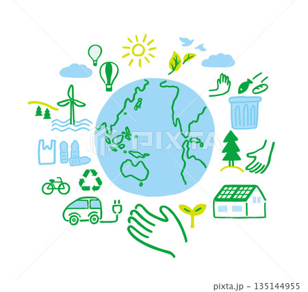 地球と環境問題 135144955