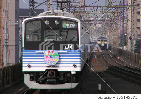 臨時快速むさしの奥多摩号と並ぶホリデー快速むさしの号 臨時快速むさしの奥多摩号と並ぶホリデー快速むさしの号 135145573