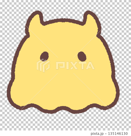 簡單的黃色mendako插圖 135146130