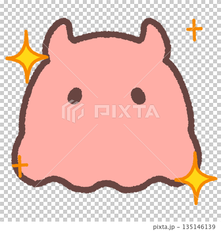 キラキラなシンプルなめんだこのイラスト 135146139