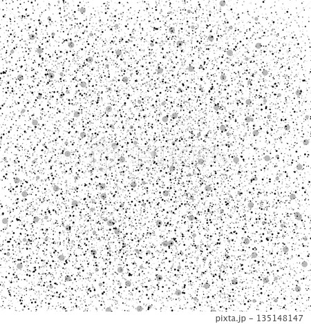 Grunge abstract surface texture background with random black and grey spots, splatters on white background 135148147