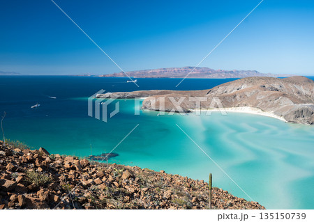 Stunning Aerial View of Baja California Coastline 135150739